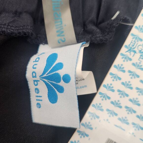 Aquabelle Women's Navy Swim Short NWT Size 24 Plus Size Swim Short - Picture 6 of 9